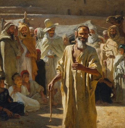 Der Schlangenbeschwörer von Alphonse Etienne Dinet